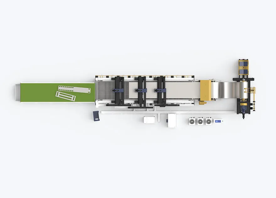 MAX Laser Source Multi Beam Winding Laser Machine met verwerkingsbreedte 7500mm*1700mm 3000W-6000W 2