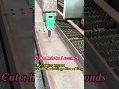 Intelligent Bevel Pipe Open Structure Steel Fiber Laser Cutter 3d Vijfastig 12kw 20kw 12m I Beam H B